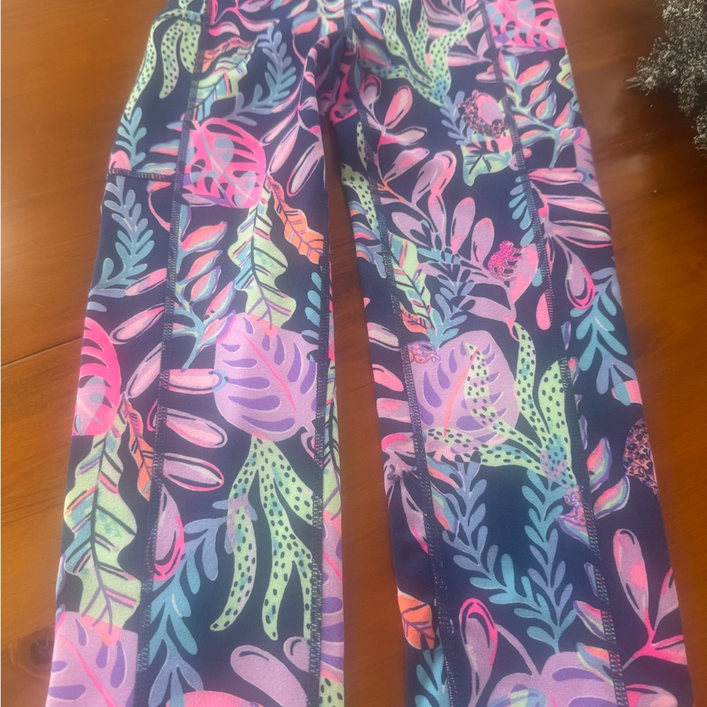 Lily Pulitzer Colorful cropped Leaf Print Leggings